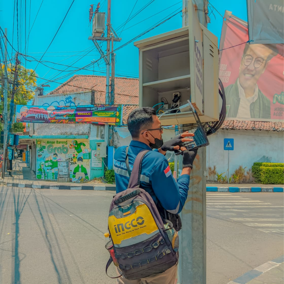 Instalasi CCTV Dishub Sidoarjo